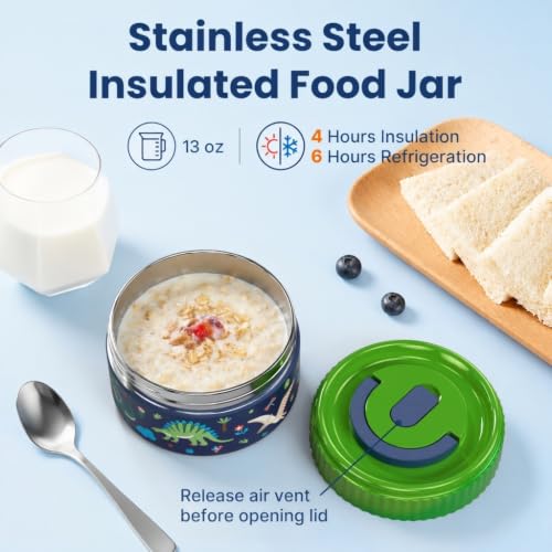 Image of Bento Lunch Box 1283ML / 43 oz with 391 ML / 13 oz Food Jar, Ice Pack