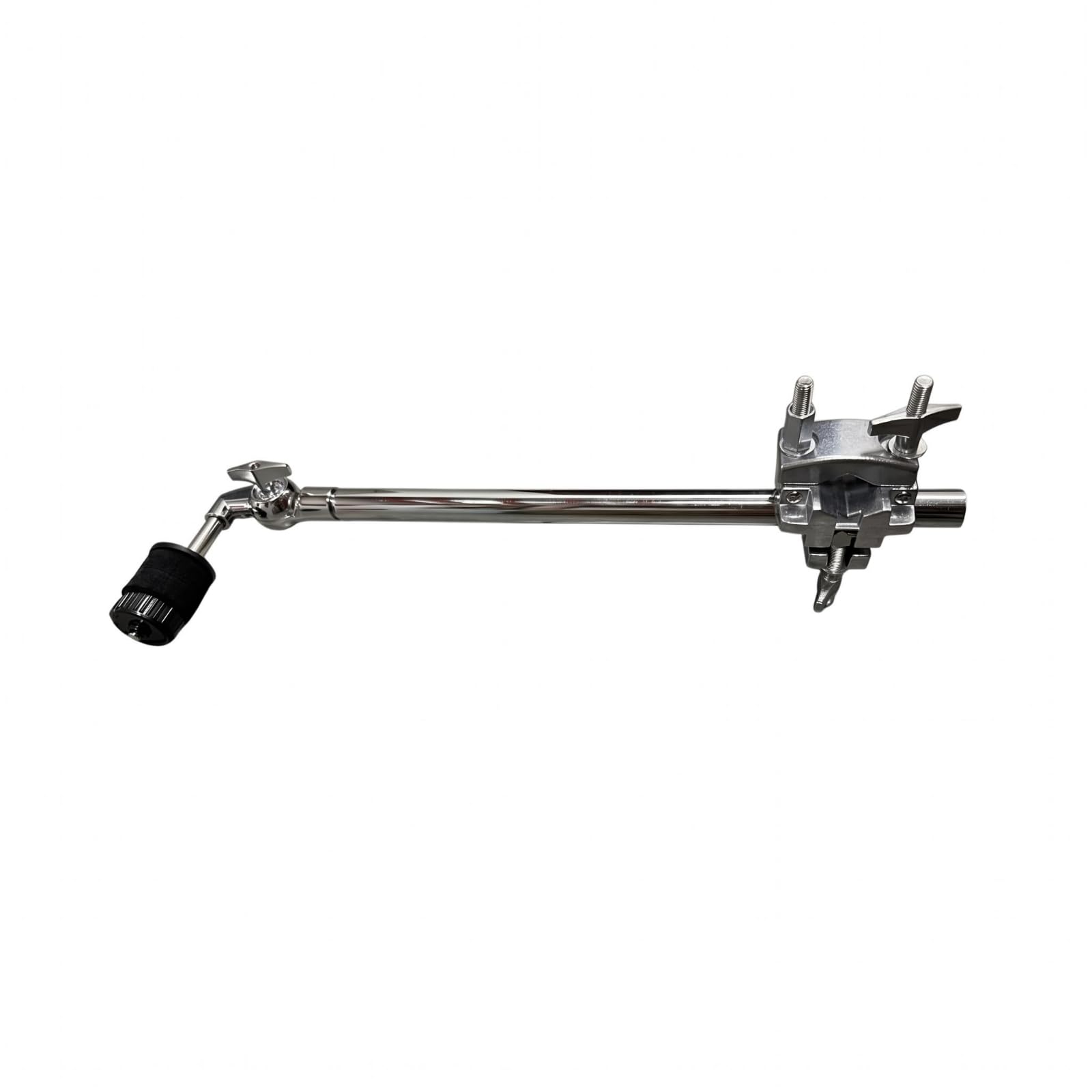 predolo Soporte de Platillo Semitriple Multifuncional Abrazadera de Platillo con Llave Metálico Equipo Musical para Bateristas, Ensayo , Brazo De Platillo Recto Largo Con Abrazadera Multifunción