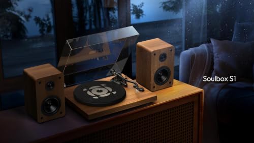 QLEARSOUL SoulBox S1 Vinyl Record Player with Stereo Speakers - image 9