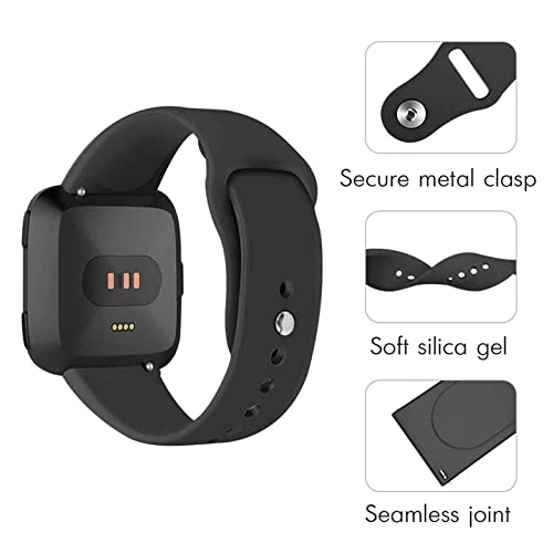 Image of Soft Silicon 20mm Watch Strap Compatible with Amazfit Bip /Lite /GTS /Samsung Gear Sport /Galaxy Watch 42mm / Active /2 40-44mm / Classic /Fashion / (Pack of 3)