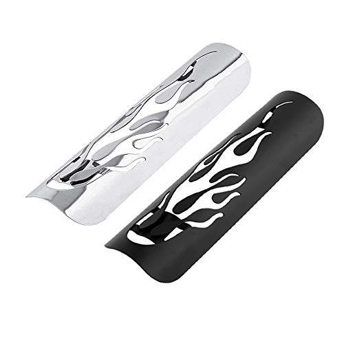 RuleaxAsi Tubo silencioso de escape da motocicleta Substituição do protetor de tampa do protetor de