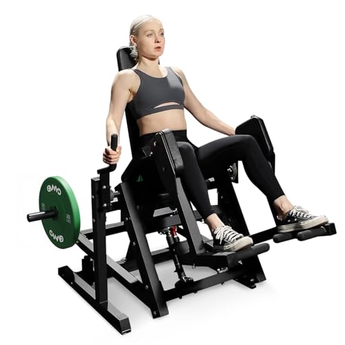 Image of GMWD Hip Abductor Machine, 3D ARC Motion Hip Abductor Machine, 300lbs Capacity Plate Loaded Hip Abduction Machine, Inner and Outer Thigh Machine for Home Gym