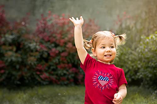 Kids Fourth of July 4th T Shirt USA American Flag Tshirt Patriotic Toddler Girls3