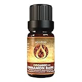 Ecodrop Cinnamon Bark Essential Oil - 10ml | 100% Natural Therapeutic Grade Indian Cinnamomum Zeylanicum Oil | Organic Aromatherapy Diffuser & Massage Oil for Mental Calm, Mood, Sore Muscles & Focus - Image 1