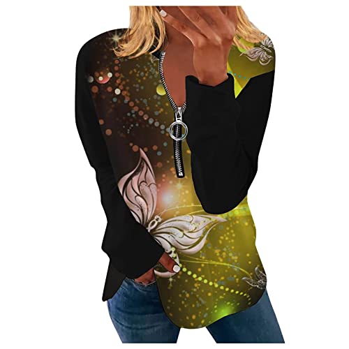 Womens Tops Casual Printed Shirts Round Neck Ethnic Western Graphic Sweatshirt Long Sleeve Pullover St. Patricks Day T-Shirt Graphic Oversized Valentine's Day Aztec Vintage Geometric Tees #TOP9