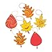 Fun Express Colorful Magic Color Scratch Fall Leaves. (24 Leaves, 12 Scratching Tools and 24 Satin Cords Per Unit);