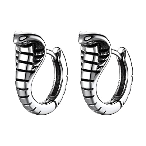 Richsteel Pendientes de Serpiente Cobra Cartilago Aros Cover