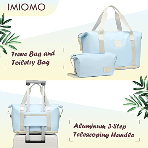 Imiomo 3 Piece Luggage Sets,Suitcase With Spinner Wheels,Luggage Set Clearance For Women, Lightweight Rolling Hardside Travel Luggage With Tsa Lock (Blue, 5Pcs) #TOP1