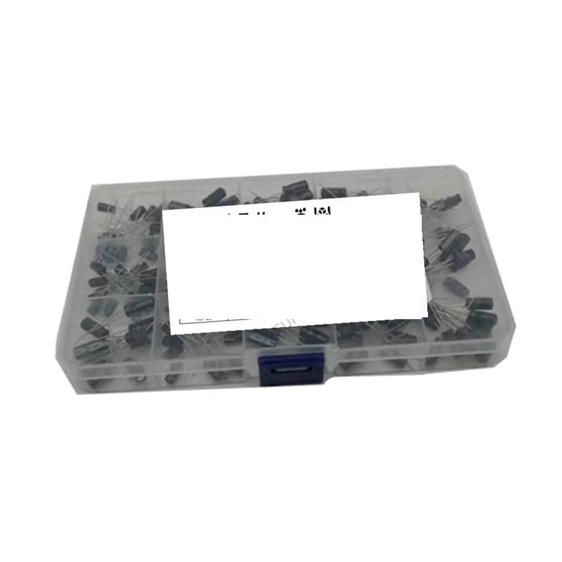 Kit condensateurs électrolytiques 200pcs 15 valeurs 0.1uF-220uF assortiment de composants radiaux