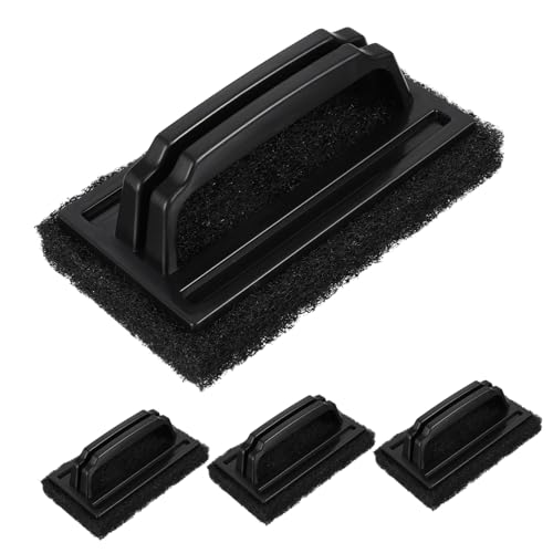 FUNOMOCYA 4 Piezas Cepillo de Limpieza BBQ con Esponja Práctica para Parrilla y Cocina Material Seguro para Quitar Grasa y Suciedad Accesorio Esencial para Utensilios de Cocina