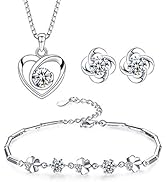 Josfeva Bracelet Argent Sterling 925 Avec Zircon Cubique Bleu 5A Pour Femme Fille, Bracelet D'amour En Forme De Trèfle, Bracelet Chaîne Ornement Hypoallergénique, Mariage Comme Cadeau