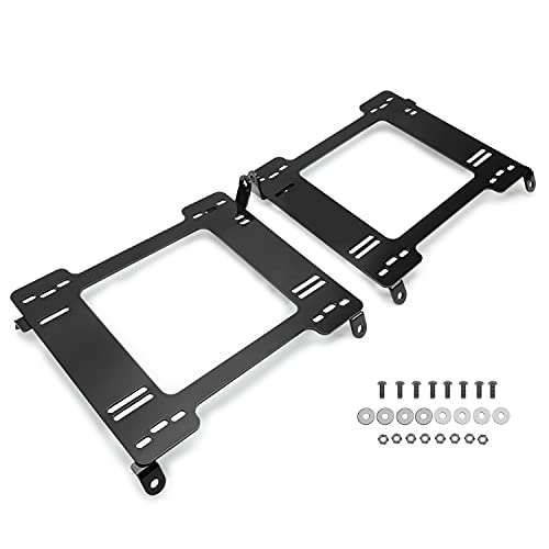 Kojem Seat Base Bracket Adapter Pair Compatible with 1994-2001 Acura Integra Replacement for SB031PA SB031DR Heavy Duty Steel Powder Coated
