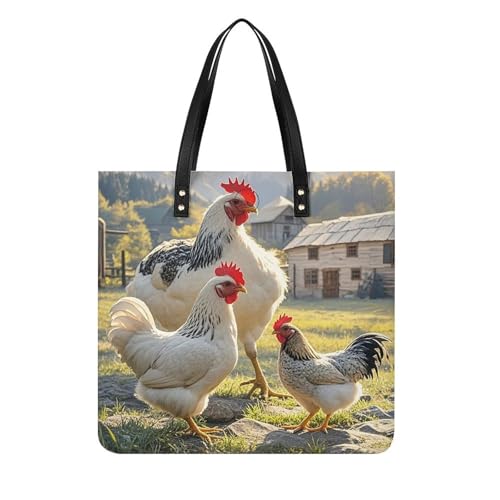 Sac à main pour femme spacieux blanc 39x39cm style campagne chic