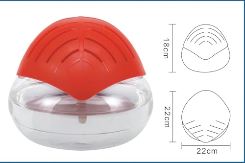 Image of 2-in-1 Air Diffuser & Humidifier - White Aroma Diffuser for Bedroom, Office - 500ml Capacity - RED