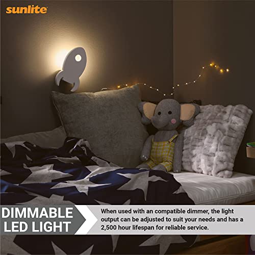 Sunlite 40342 Incandescent Petite Flame Tip Chandelier Light Bulb, 7 Watts, Candelabra Base (E12), Dimmable, For Chandeliers, Sconces, Fixtures, 24 Count #TOP4