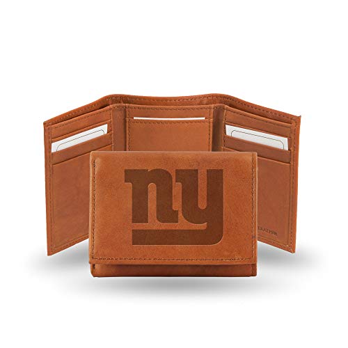Rico Industries NFL Embossed Leather Trifold Wallet, New York Giants