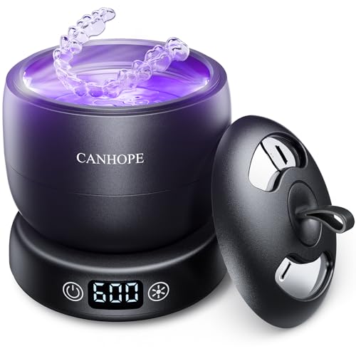 41Temq4Uljl. Sl500 Ultrasonic Retainer Cleaner Machine, 42Khz Professional For Dentures, Aligners, Mouth ...