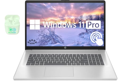 HP (エイチピー) 17.3インチ タッチスクリーン ビジネス&学生用ノートパソコン 64GB RAM 2TB SSD 12コア Intel Ultra 7 Windows 11 Pro Microsoft Office付き バックライトキーボード PL