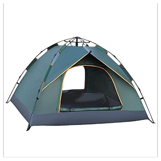 Campingtält, regntät och vindtätt förtjockning på fältet, behöver du inte bygga dubbelsidigt tält,Green