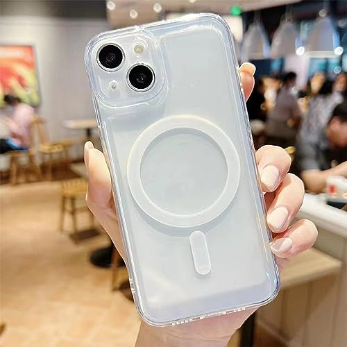 Coque de charge sans fil en silicone transparent de luxe pour iPhone 12 et 13 Pro Max