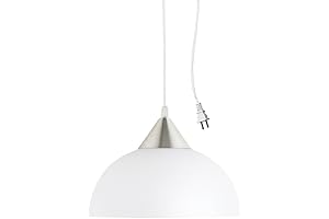 Globe Electric Industrial Pendant Plug-In Swag Light Fixture