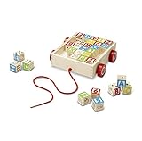 CARRINHO COM PEÇAS PARA ENCAIXE ALFA NUMÉRICA, MELISSA & DOUG