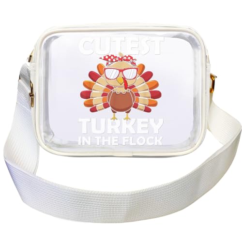 Cutest Turkey in the Flock clear purse for Hiking