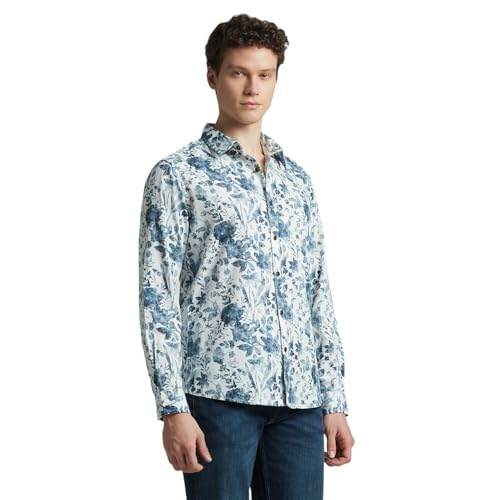 Image of Pepe Jeans Men's Casual Shirt | Trendy Printed Shirt for Men| Regular Fit | Full Sleeve | Available in Plus Size, Cotton