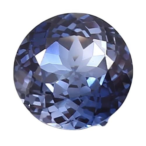 Fabrication de bague et pendentif en saphir bleu Ceylan 9.5mm pierre gemme taillée