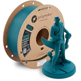 Polymaker HT-PLA-GF Filament 1.75mm Power Tool Teal, High Temp PLA for 3D Printing, Heat Resistant to 150°C, Easy to Print, Easy to Anneal, Works with Most FDM Printers, 1kg Spool