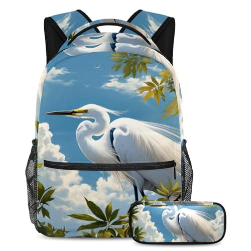 Sac à dos et trousse aigrette pour le collège, le lycée et les sorties