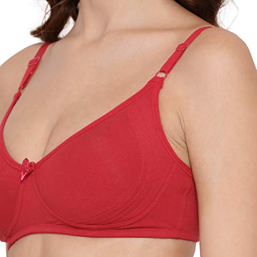 Image of Lyra Women's Moulded Encircled Bra(513) Pack of 2 White & Black,30B