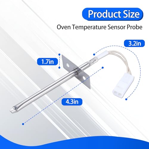 316233902 316217008 Oven Temperature Sensor Probe, Compatible with Frigidaire, Kenmore Range, Replace 316217008 316233900 316233903 4929364 AP6888260 PS12724046 EAP12724046