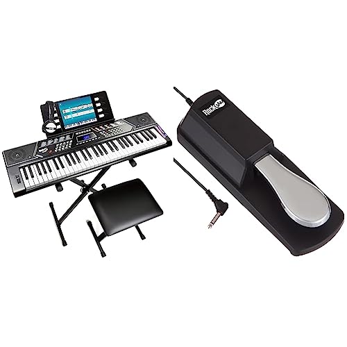 RockJam 61-Key Keyboard Piano with Stand & Accessories