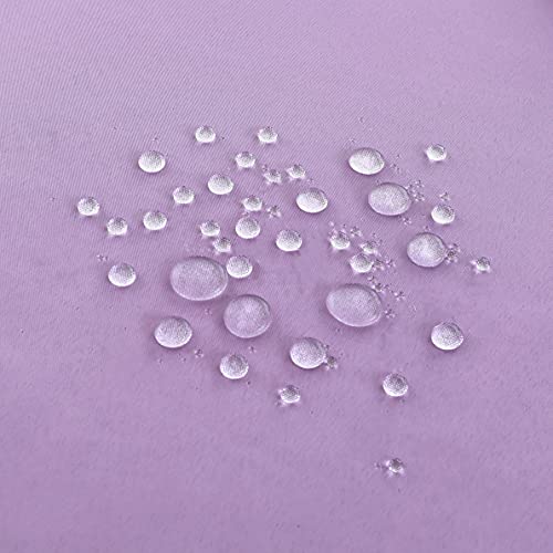 Image of FOLINS&HOME Lavender Rectangle Waterproof Tablecloth, 52 x 70 Inch