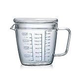 Es belleza y práctico. Se puede utilizar como una taza medidora o una taza de bebida. Buena opción para hornear, cocinar y medir experimentalmente.