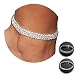 NewChiChi 2PCS Twinkle Diamond Anklet Elastic Bling Shining Foot Jewelry Bracelet Bridal Summer Jewelry