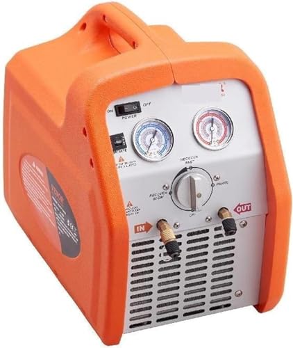 Máquina portátil de recuperación de refrigerante para sistemas HVAC, unidad de recuperación eficiente de CA, 120 V para manejo profesional de refrigerantes líquidos