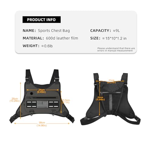 Dzanwo 2401 Sports Chest Bag For Men Women, Running Vest Bag thumb #3