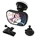 Netspower Rücksitzspiegel für Babys im Auto, Bruchsicherer Autositz Rückspiegel 360° Einstellbar, Sicher Babyspiegel mit Saugnapf und Rahmenclip Baby Auto Spiegel für Kinder Babysitz Babyschalen