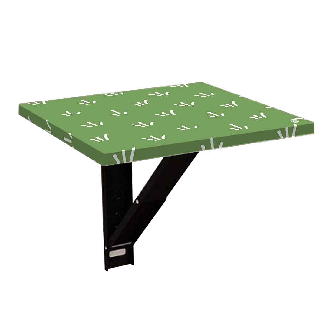 nutcase designer bedside table for bedroom folding bedside tables (set of 1) - green grass