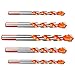 Produktbild LGYKUMEG Glasbohrer Fliesenbohrer Set von,Steinbohrer 5/6/8/10/12 mm, Legierung Lochsäge Spiralbohrer für Fliesen, Beton, Ziegel, Glas, Kunststoff und Holz,Orange