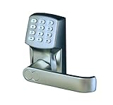 Electronic Keyless Door Lock Set - Satin Nickel (For Right-Hinged Doors Only)