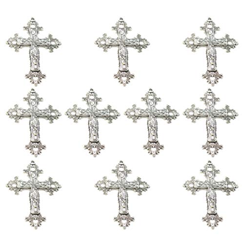 PRETYZOOM AeB[NVo[NXy_g `[r[Y Ntgp DIY lbNX uXbg WG[ ANZT[ 10, I[hVo[(Old Silver), 7.4x5.3x0.26cm