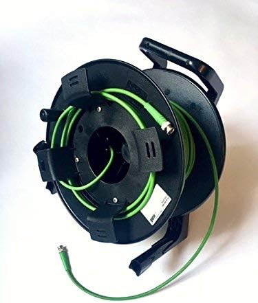 Sommer Cable Video Cable 75 Ω - HD/3G/6G-SDI / 4K-UHD SC-Vector 0.8/3.7 BNC / BNC 6G Hicon Green on Schill GT310 Cable Reel (50m - 164ft) - Made in Germany by Sommer Cable