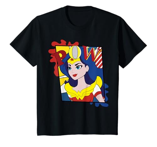 Niños DC Kids Super Hero Girls Wonder Woman Pop Pow Camiseta