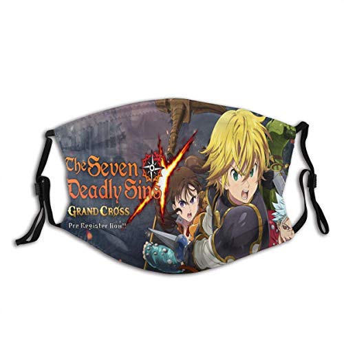 Preisvergleich Produktbild Mundschutz Gesichtsbedeckung Die Sieben Todsünden Wiederverwendbarer Mundschal Gesichtsdekorationen-IJ8