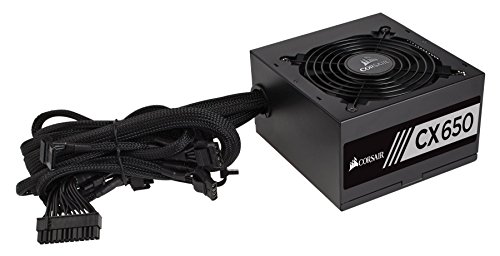 Image of Corsair CP-9020122-UK CX Series 650 W CX650 ATX /EPS 80 Plus Bronze 650W Power Supply Unit - Black
