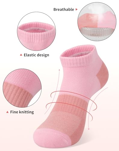 Image of 6 Pairs Ankle Socks for Women - Lightweight Low Cut No Show Casual Cotton Socks Breathable