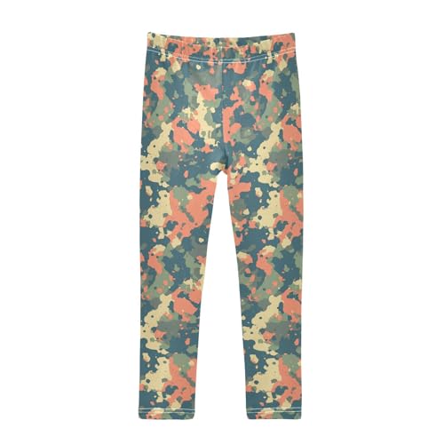 KLL Military Camouflage Pattern Safari Slatoddler Baby Girl Basic Leggings Stretchy High Waisted Athleisure Pants Sports